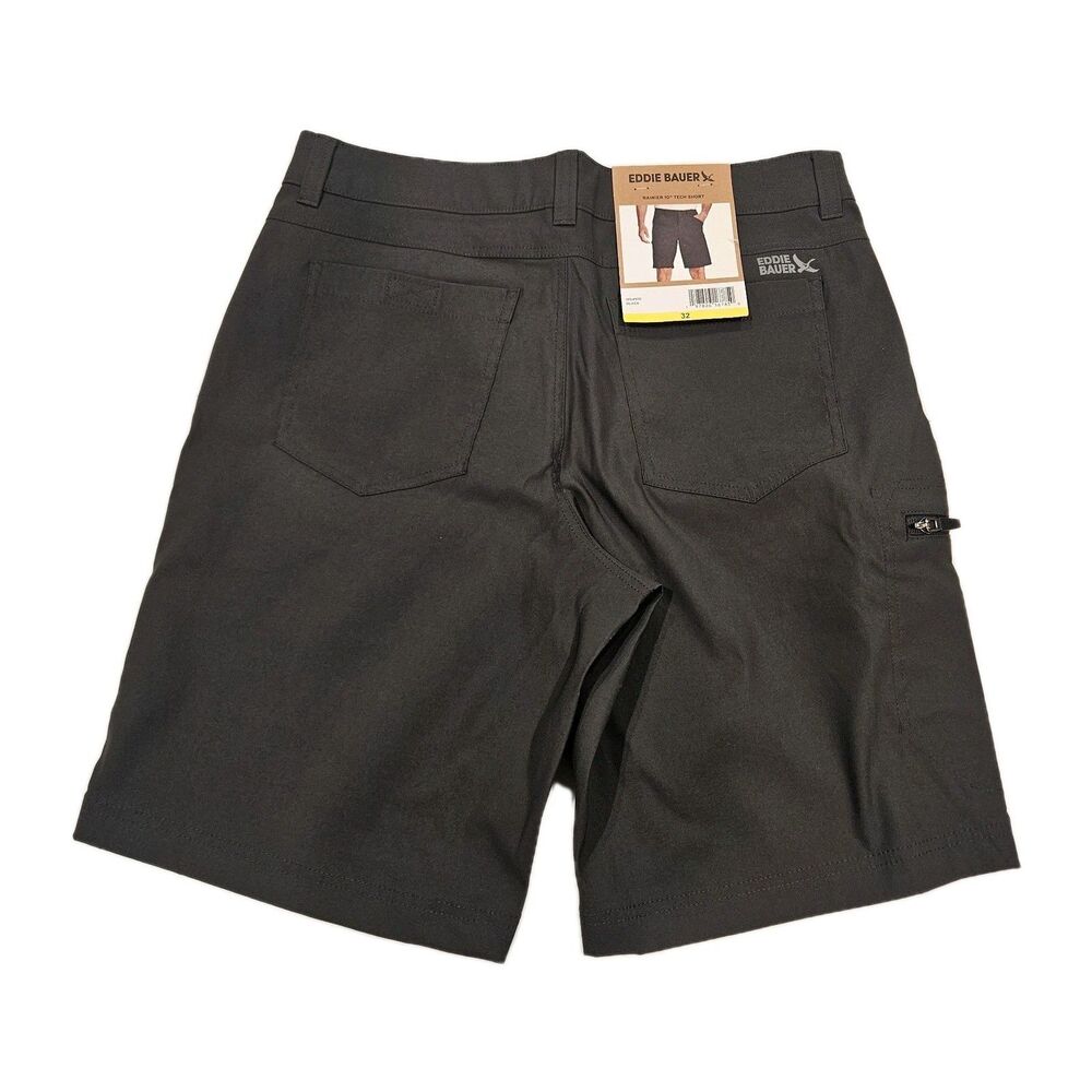 Eddie Bauer Men's Gray Rainier‎ Tech Short Size 32 / Color Black / New